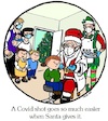 Cartoon: Santa Covid Shot (small) by Alan tagged covid,shot,family,circle,santa,christmas,doctor,vaccination