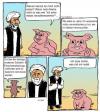 Cartoon: Schweinefleisch essen (small) by Alan tagged schwein schweinefleisch muslime 