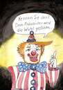 Cartoon: Trump Clown (small) by Alan tagged trump clown witz wahl gestohlen