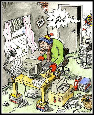 Cartoon: Bad working conditions (medium) by deleuran tagged health,environment,work,milieu,