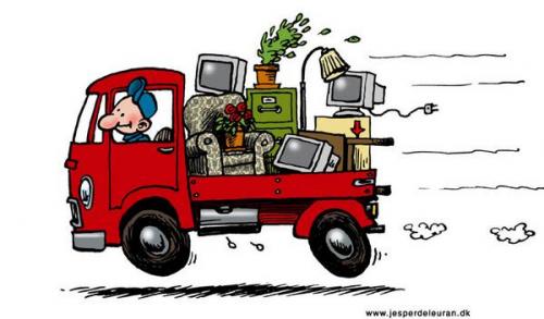 Cartoon: Moving (medium) by deleuran tagged moving,car,furniture,driving,