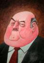 Cartoon: Fat man (small) by deleuran tagged paintings caricature art fat people
