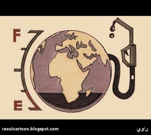 Cartoon: Oil Planet (medium) by Raoui tagged planet,oil