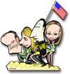 Cartoon: Iwo Jima 4 (small) by spot_on_george tagged iwo jima buffy star trek frasier alli macbeal