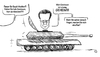 Cartoon: Dumme Fragen und dumme Antworten (small) by elke lichtmann tagged thomas,de,maiziere,panzer,tank,saudi,arabien,arabia,rüstung,arms,industrie,industry,handel,lieferung