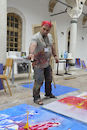 Cartoon: My action in painting (small) by shefqetemini tagged kunstenaar