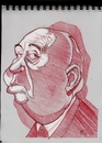 Cartoon: Alfred Hitchcock (small) by McDermott tagged hitchcock movies actors directors mcdermott caricatures sketchbook