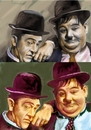Cartoon: Laurel and Hardy Famous Comedian (small) by McDermott tagged laurelandhardyfamouscomedian