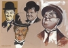 Cartoon: Laurel and Hardy Famous Comedian (small) by McDermott tagged laurelandhardy,famous,comedian,tv,comedy,mcdermott