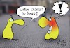 Cartoon: Taktisches Geheimnis (small) by BoDoW tagged maske,kommunikation,schweigen,reden,abwehr,mauer,rolle,lächeln,inszenierung,kampflächler,unsicher,verbergen,macht