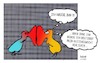 Cartoon: Voll Verhakt ... (small) by BoDoW tagged beziehung,paar,gleichgewicht,balance,abhängigkeit,nähe,krankhaft,psychologie