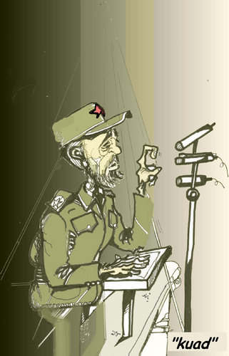 Cartoon: FIDEL (medium) by KUAD tagged fidel