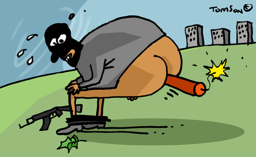 Cartoon: ... (medium) by to1mson tagged terror,terrorists