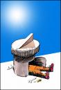 Cartoon: - (small) by to1mson tagged clock,uhr,zegar,slonce,sun,sonne