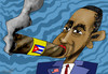 Cartoon: USA-Cuba (small) by to1mson tagged obama,usa,cuba,kuba,besuch,visit,wizyta