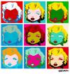 Cartoon: Marilyn Monroe Pop Art (small) by manohead tagged caricatura,caricature,manohead