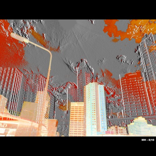 Cartoon: MH - Doomsday is Near! (medium) by MoArt Rotterdam tagged rotterdam,skyline,skyscraper,wolkenkrabber,doomsday,doemsdag,redsky,rodewolken,dreigend,photoblend,fotomix