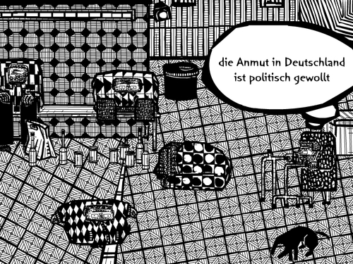 Cartoon: armutsbericht (medium) by bob schroeder tagged armutsbericht,armut,sozial