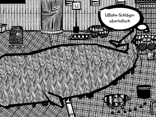 Cartoon: maennchen (medium) by bob schroeder tagged ubahn,schlaeger,gewalt