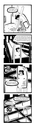 Cartoon: Ypidemi Space (medium) by bob schroeder tagged stadt,gestaltung,balkon,urban,brachland,bourgeoisie,ypidemi,comic