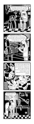 Cartoon: Ypidemi Unentschieden (medium) by bob schroeder tagged ki,captcha,internet,katzen,menschheitsvernichtung,ypidemi,comic