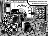 Cartoon: musiker (small) by bob schroeder tagged bettler,musiker,maler,kunst,laden,wohnen,obdachlos,moebel