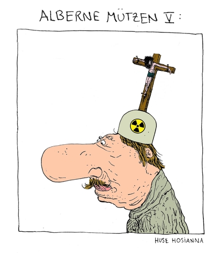 Cartoon: Alberne Mützen V (medium) by Huse Fack tagged hut,mütze,hat