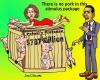 Cartoon: Porky Stimulus Package (small) by saltpppr tagged stimulus package barack obama pork economy