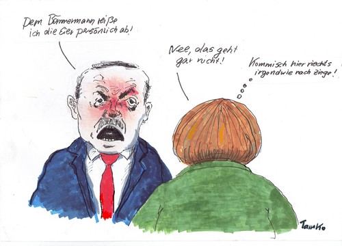 Cartoon: Erdogan (medium) by Skowronek tagged türkei,merkel,bömmermann