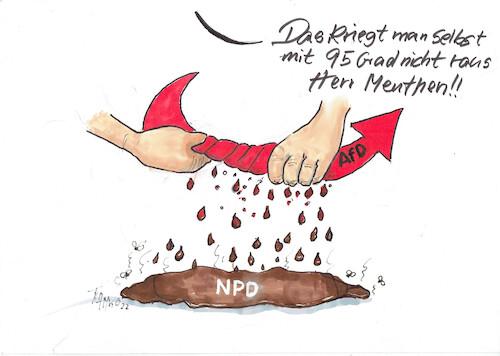 Cartoon: Meuthen (medium) by Skowronek tagged afd,meuthen,npd,faschismus,nazis,rechtsradikale,antisemitismus