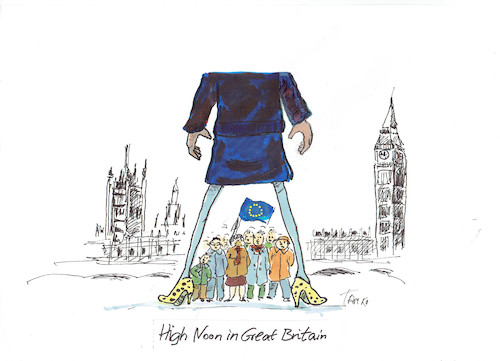 Cartoon: Theresa May (medium) by Skowronek tagged theresa,may,grossbritanien,brexit,eu,wahlen,referendum