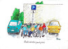 Cartoon: Behinderte (small) by Skowronek tagged rollstuhlfahrer,behinderte,behindertenparkplatz,parken,autos,parkplatz