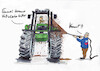 Cartoon: Braune Vollwäsche (small) by Skowronek tagged bauern,afd,demo,nazis,traktor,protest,eu,subventionen,skowronek,cartoon