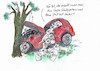Cartoon: Unfall (small) by Skowronek tagged corona,unfall,pandemie,hammsterkäufe,klopapier,auto