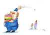Cartoon: Ungleichheit (small) by Skowronek tagged ungleichheit,arm,reich