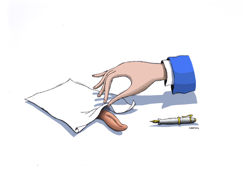 Cartoon: Die Hand 16 (medium) by Mehmet Karaman tagged hand