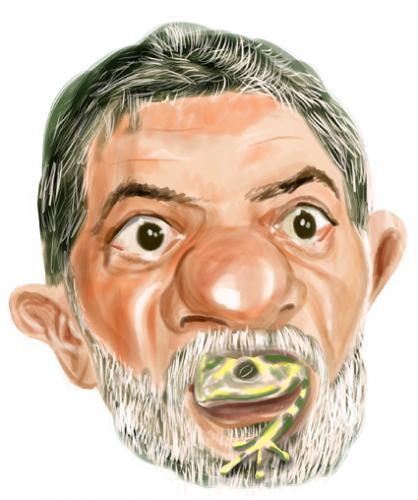 Cartoon: Lula (medium) by Airton Nascimento tagged lula,brazil,president
