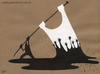 Cartoon: Peace2 (small) by Jesse Ribeiro tagged conflicts,war,peace,oil,flag,people,democracy