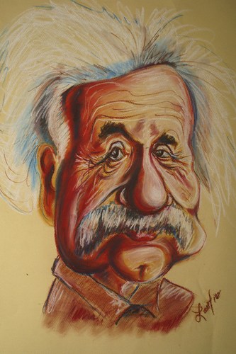 Cartoon: Albert Einstein (medium) by Zamfir Somcutean tagged science