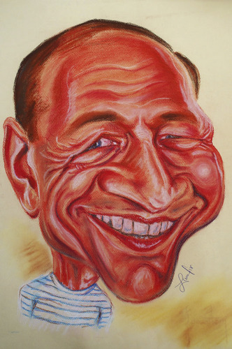 Cartoon: Traian Basescu (medium) by Zamfir Somcutean tagged politics
