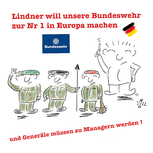 Cartoon: Bundeswehr (medium) by legriffeur tagged cartoon,cartoons,legriffeur61,deutschland,bundeswehr,finanzen,bundesfinanzminister,nato,ukrainekrise,ukrainekrieg,bundesregierung