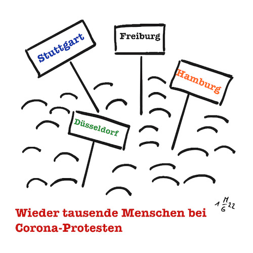 Cartoon: Corona Proteste (medium) by legriffeur tagged corona,coronavirus,epedemie,proteste,coronaproteste,legriffeur61,deutschland,gesundheit,gesundheitswesen