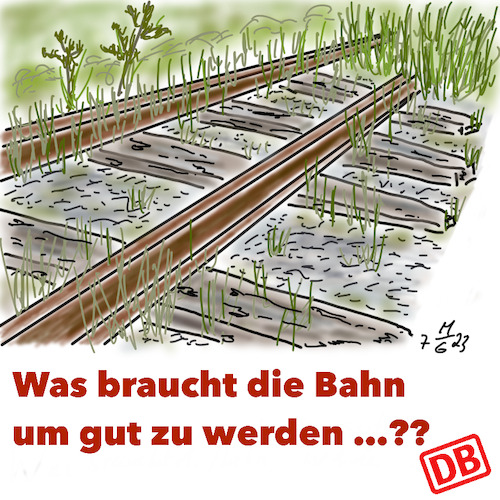 Cartoon: Die Bahn (medium) by legriffeur tagged db,deutschebahn,reisen,reisende,deutschland,deutschlandticket,zug,zugfahren,bahnticket,ice,interregio