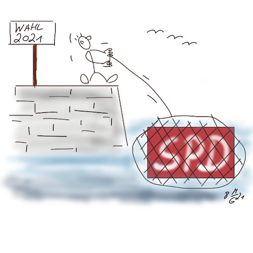 Cartoon: Stimmungstief (medium) by legriffeur tagged politik,wahlen,spd,olafscholz,innenpolitik