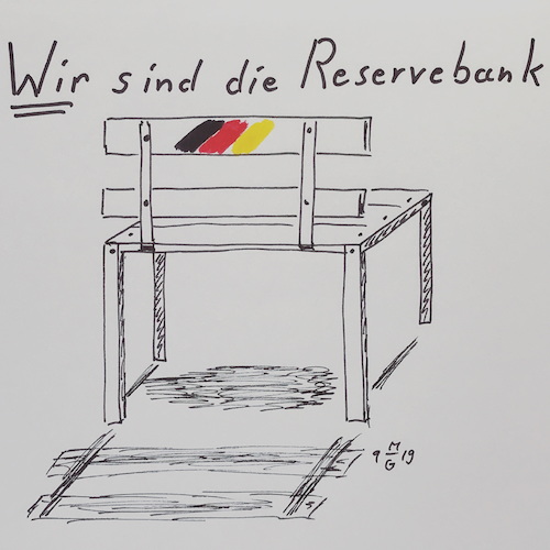 Cartoon: Wir sind die Reserve (medium) by legriffeur tagged bundeswehr,reserve,reservisten
