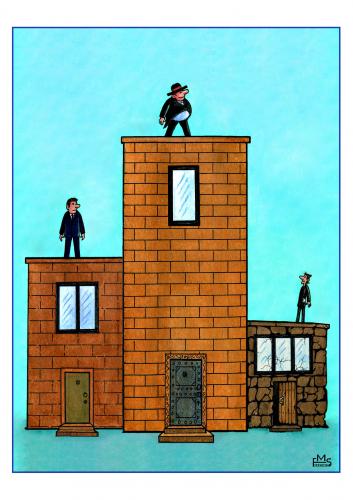 Cartoon: Home (medium) by Makhmud Eshonkulov tagged home,living,society