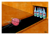 Cartoon: Bowling (small) by Makhmud Eshonkulov tagged alcohol