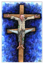 Cartoon: Crucifix (small) by Makhmud Eshonkulov tagged crucifix