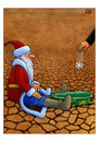 Cartoon: Hot Christmas (small) by Makhmud Eshonkulov tagged climate change global warming christmas santa claus xmas