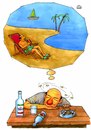 Cartoon: Vine (small) by Makhmud Eshonkulov tagged vine,alcohol,dream,beach